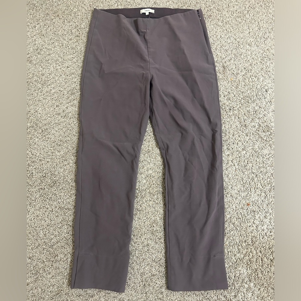 Vince Crop Flare Pants Cotton Blend Women's Size Large Business Casual Side Zip